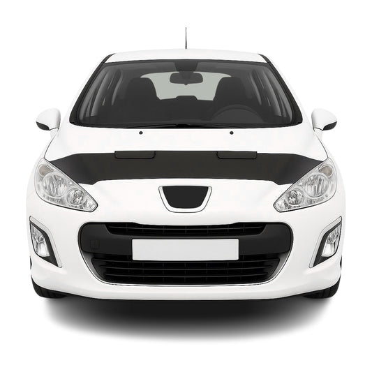 Haubenbra Steinschlagschutz Bonnet Bra für Peugeot 308 2008-2014 Schwarz Halb