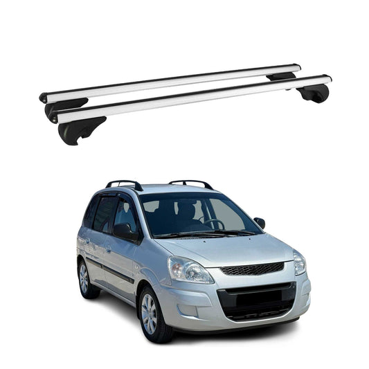 Dachträger Grundtäger für Hyundai Matrix Kombi 2001-2010 75kg Alu Silber 2 tlg