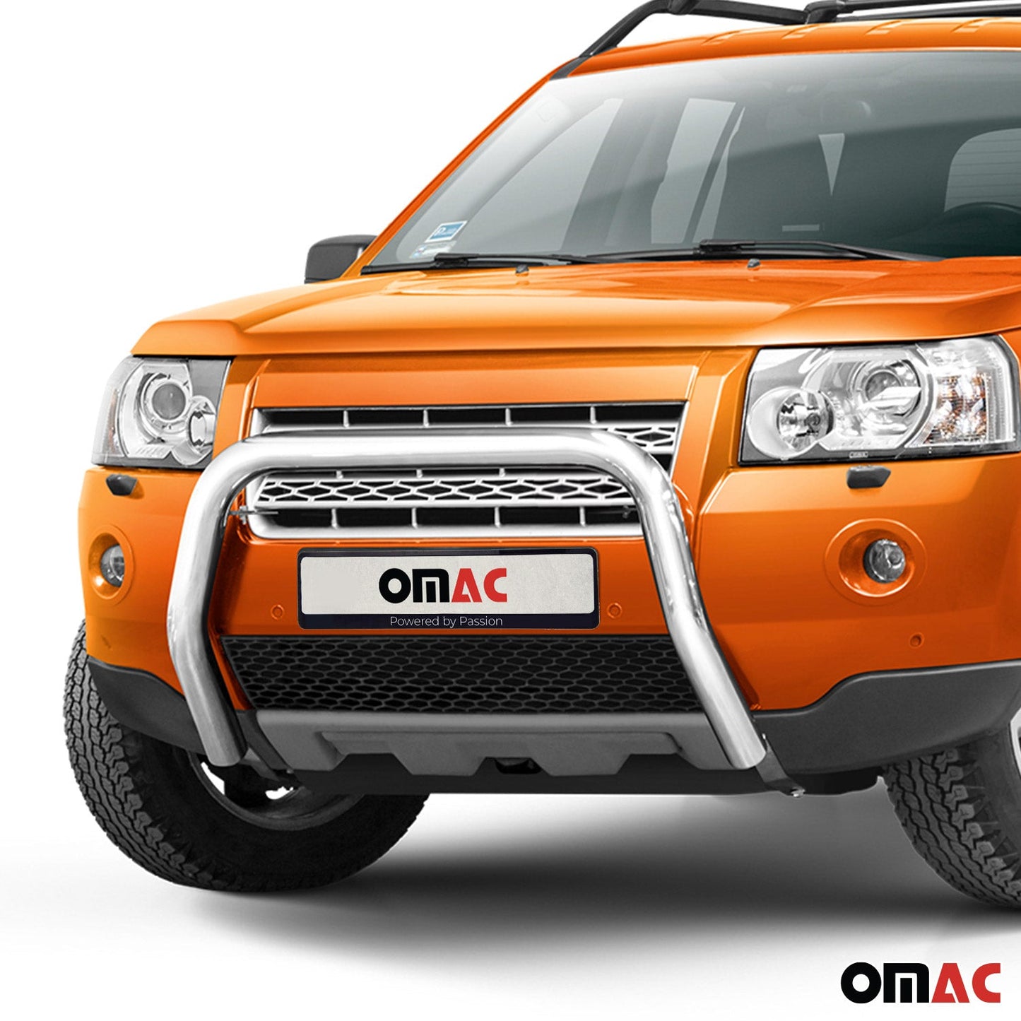 Bară de protecție/buton față pentru Land Rover Freelander 2006-2014, omologată ABE, oțel, argintiu