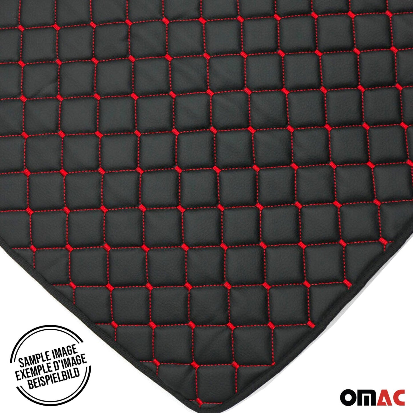 Covoraș portbagaj din piele PU pentru Jeep Renegade 2014-2024, negru/roșu