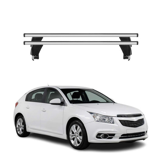 Menabo Dachträger für Chevrolet Cruze 2009-2016 Schrägheck 50kg Alu Silber 2x