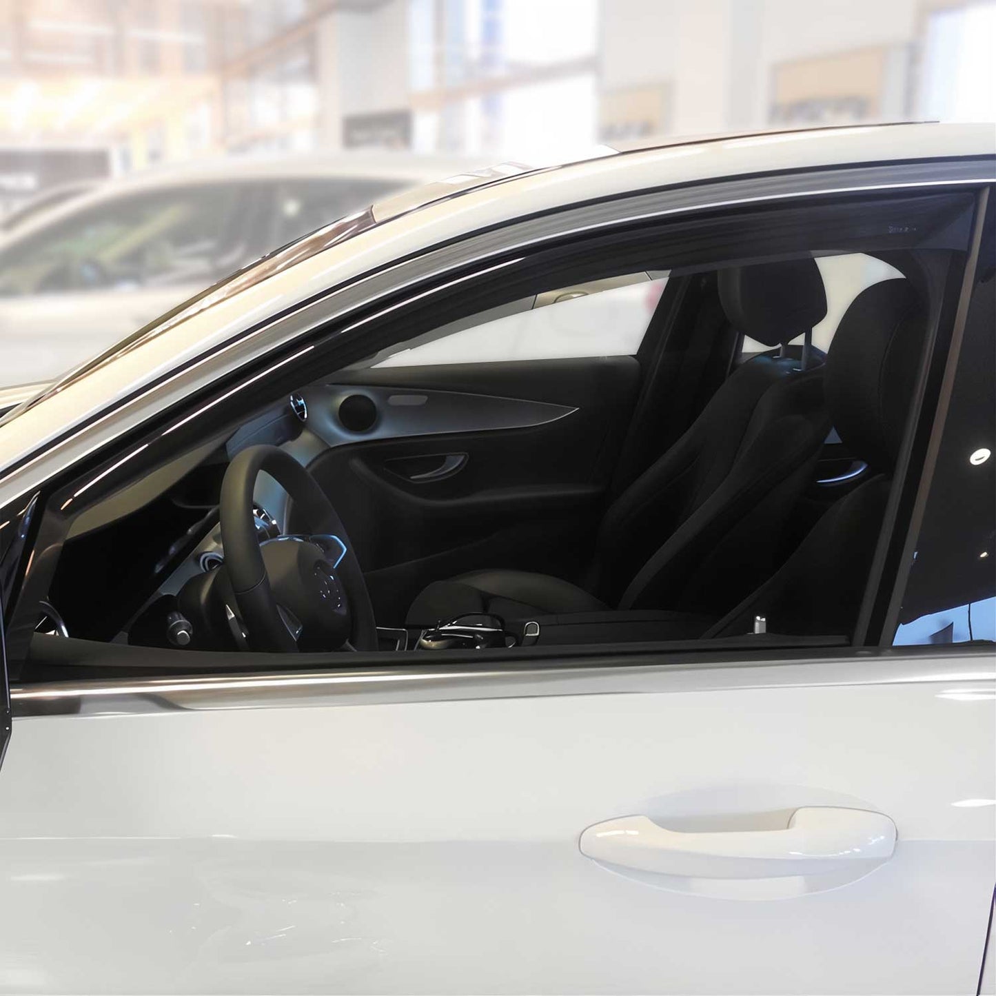 Windabweiser Regenabweiser für Mercedes E Klasse W213 S213 Dunkel Acryl 2tlg