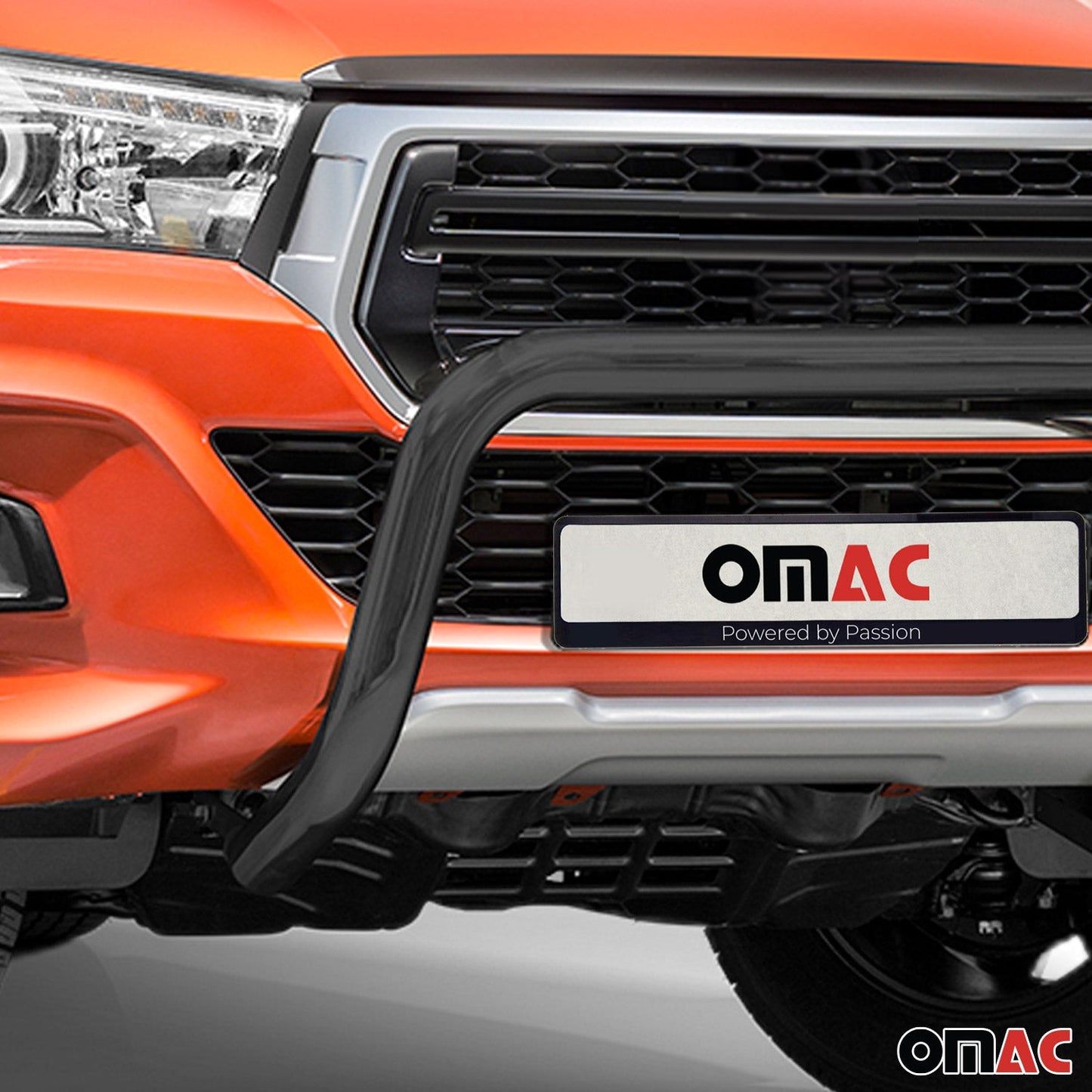 Bară de protecție/buton față pentru Toyota Hilux 2018-2022 cu ABE (omologare de tip germană) din oțel inoxidabil negru