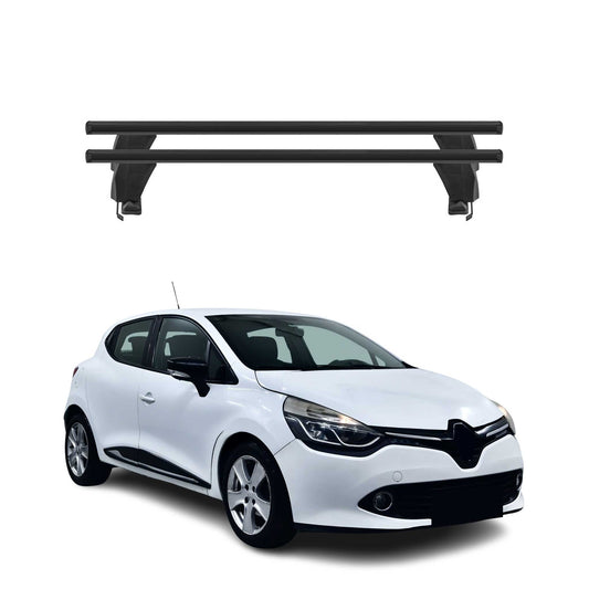 Menabo Dachträger Grundtäger für Renault Clio mk4 2012-2019 50kg Alu Schwarz 2x