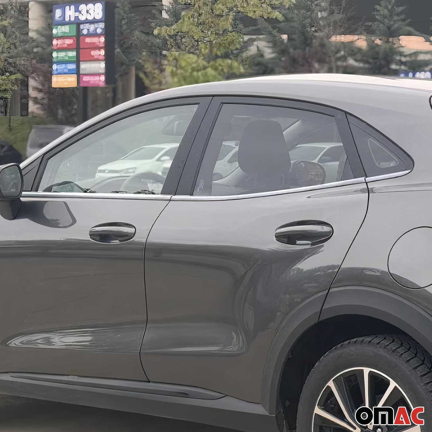 Fensterleisten Fensterrahmen für Ford Puma 2019-2025 Edelstahl Silber 8 tlg