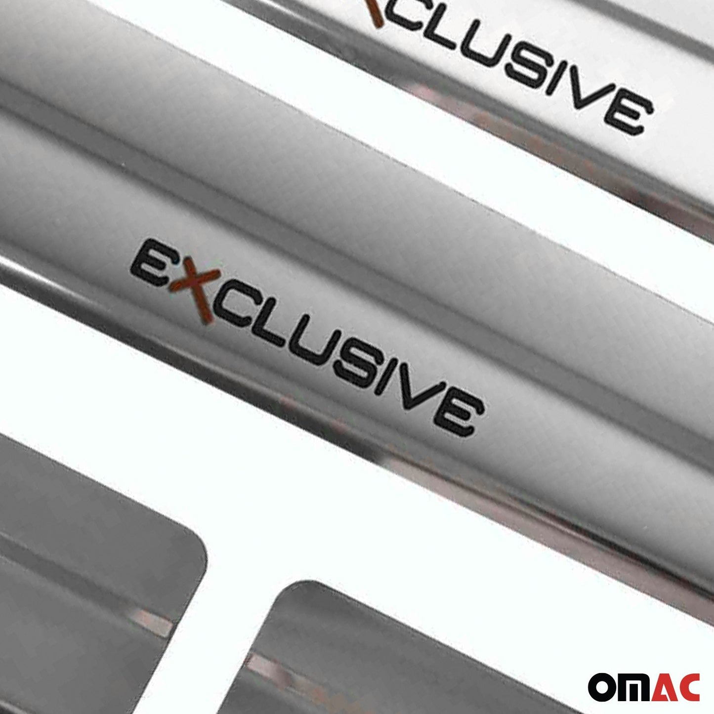 Ornamente prag uși exclusive pentru Ford Tourneo Courier 2014-2024, cromate, 4x