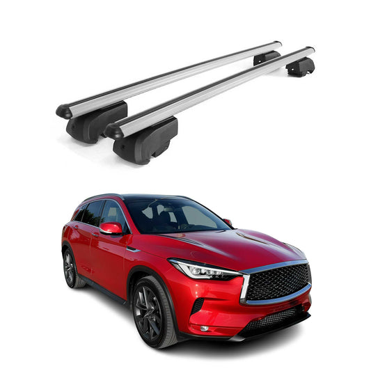 Dachträger Gepäckträger für Infiniti QX50 2014-2017 Querträger ABE Alu Grau