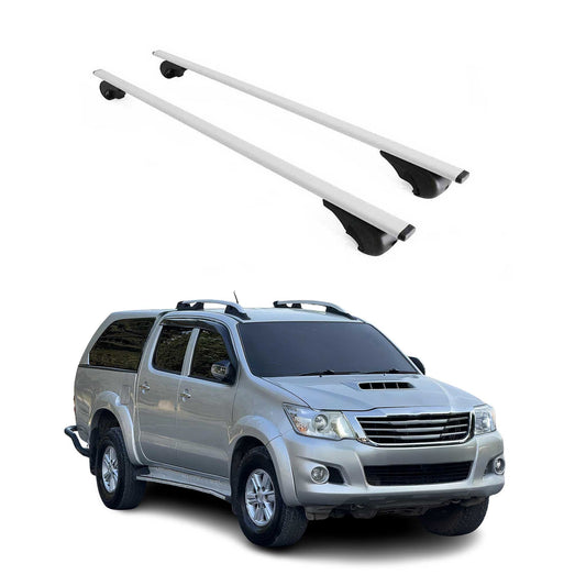 Dachträger Gepäckträger für Toyota Hilux N10 2005-2015 Grundträger Metall Grau