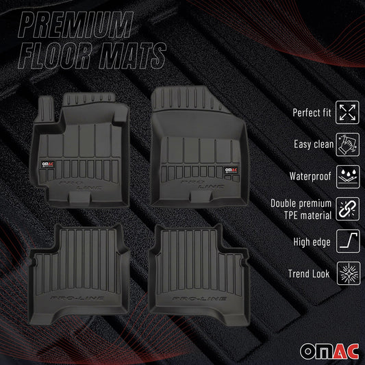 2017-2025 Suzuki Swift Fußmatten TPE Schwarz 4 tlg