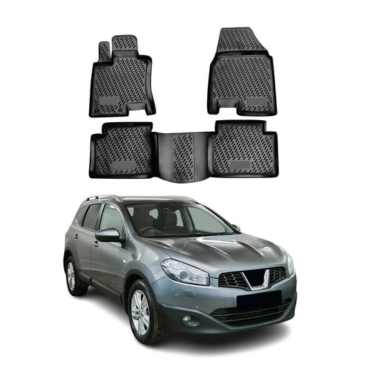 2008-2014 Nissan Qashqai +2 Fußmatten TPE Schwarz 4 tlg