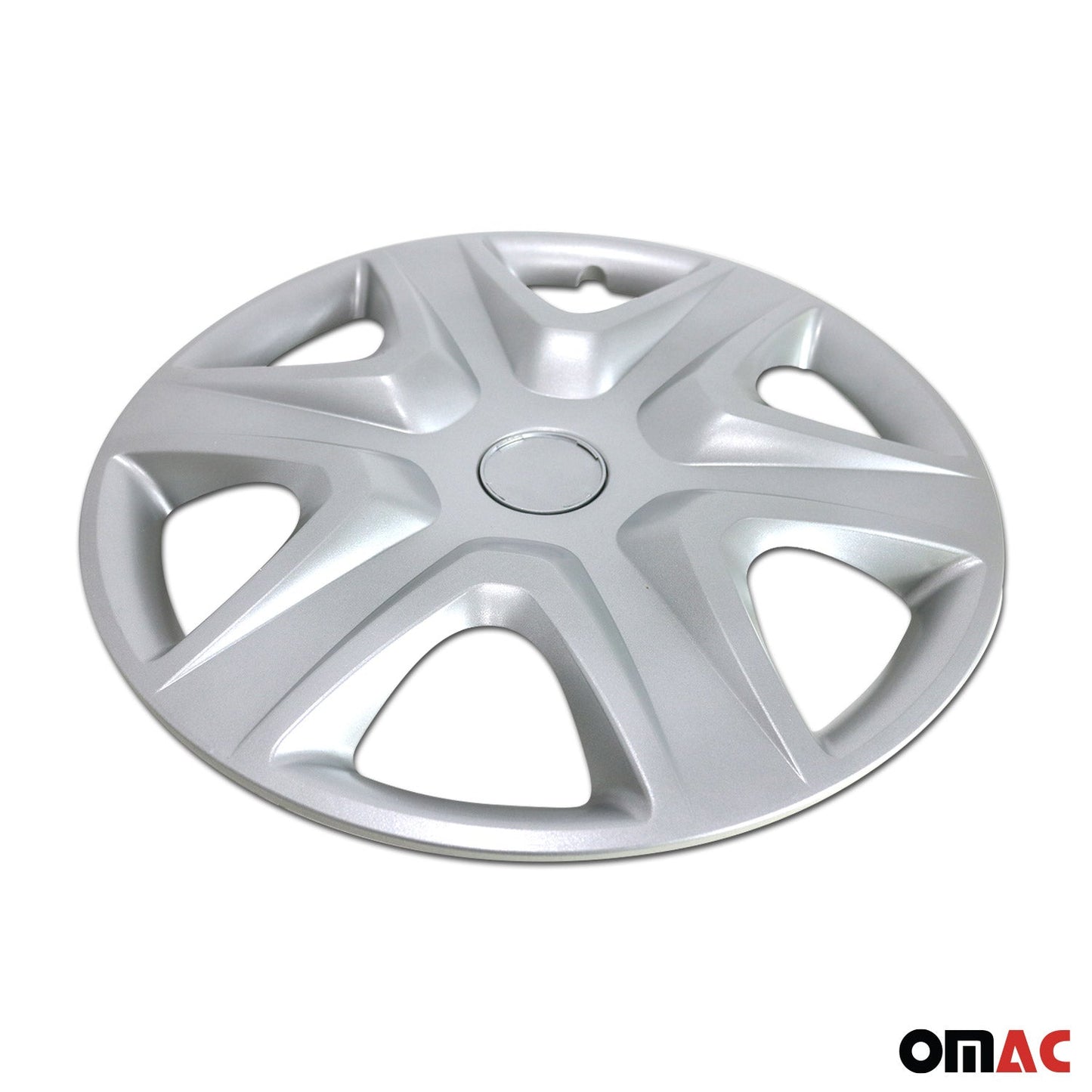 4x Capace/Capace pentru jante auto 15 inch argintii