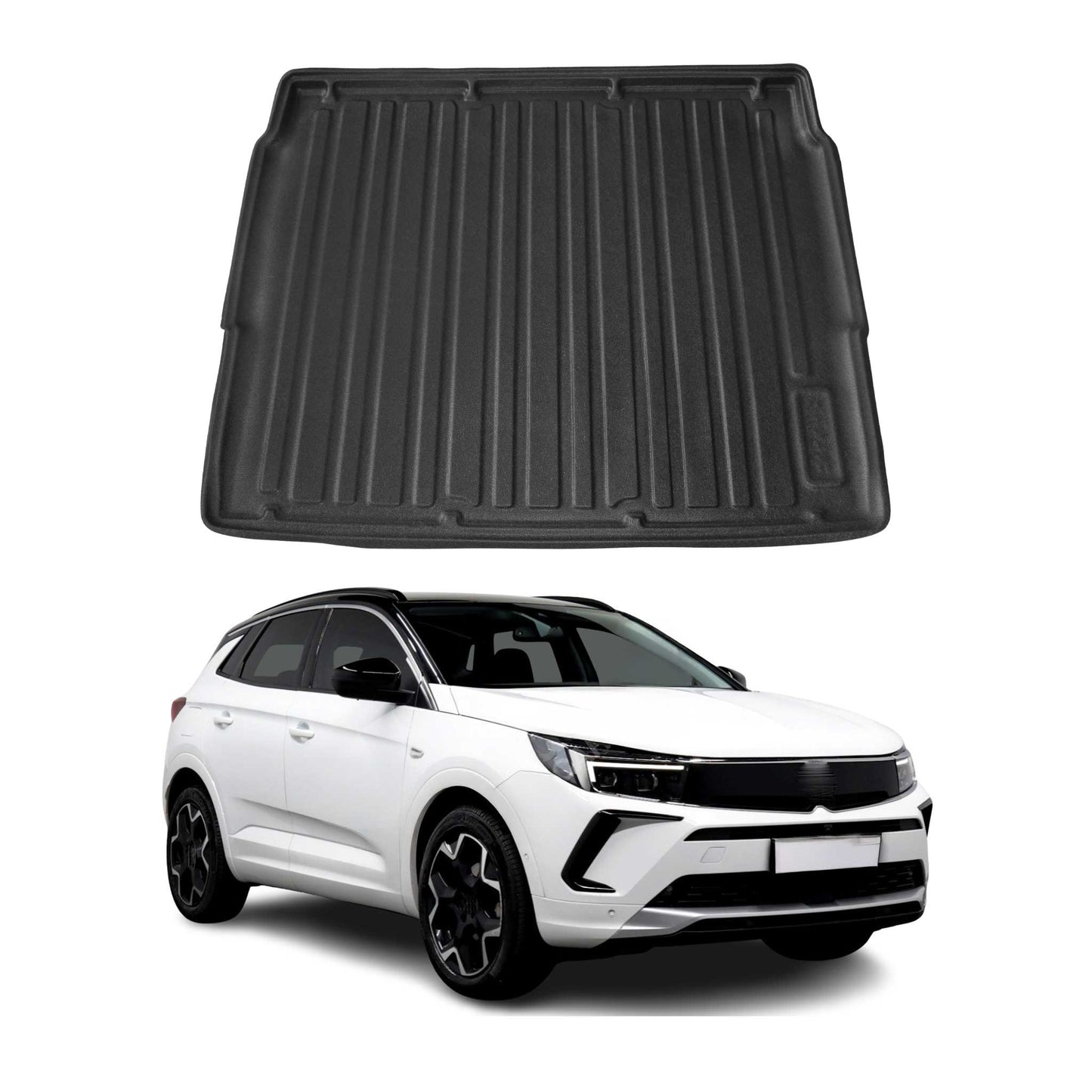 Kofferraumwanne Laderaumwanne für Opel Grandland 2022-2024 Obere Gummi TPE