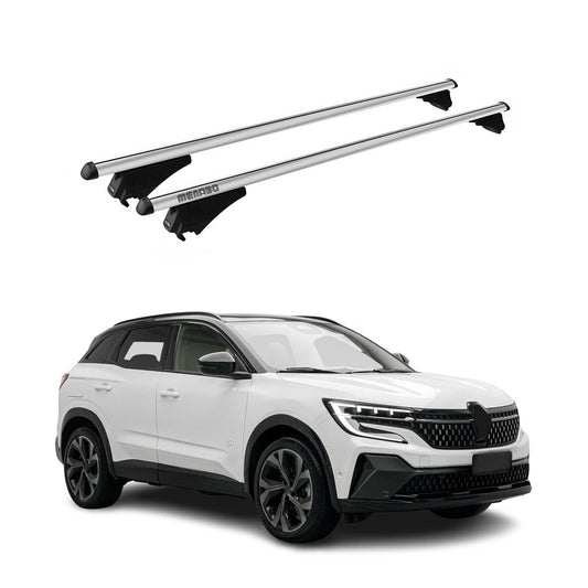 Menabo Dachträger Grundtäger für Renault Austral 2022-2025 75kg Alu Silber 2 tlg