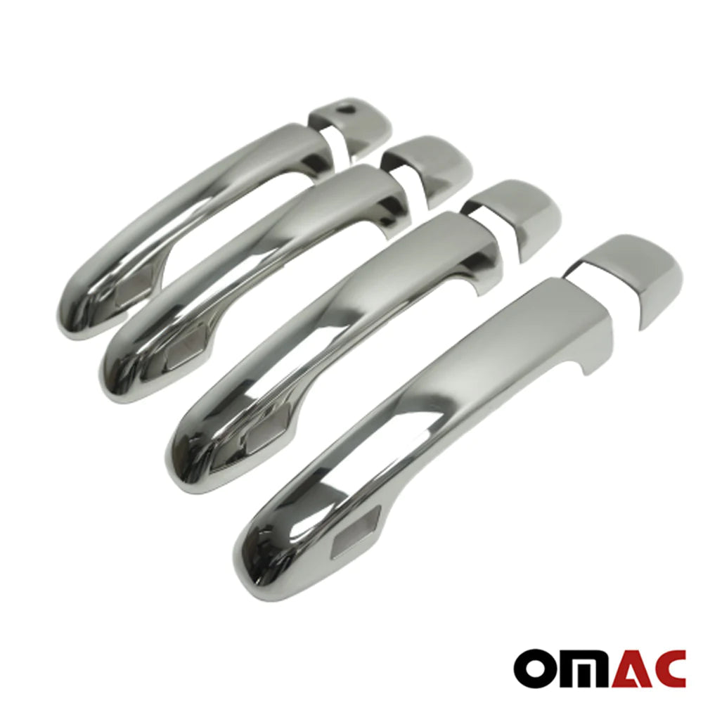 Ornamente mâner ușă, capace mâner ușă pentru Toyota Land Cruiser 2008-2020, oțel inoxidabil, 8x