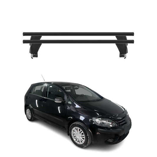 Menabo Dachträger Grundtäger für VW Golf Plus 2004-2008 50kg Alu Schwarz 2 tlg