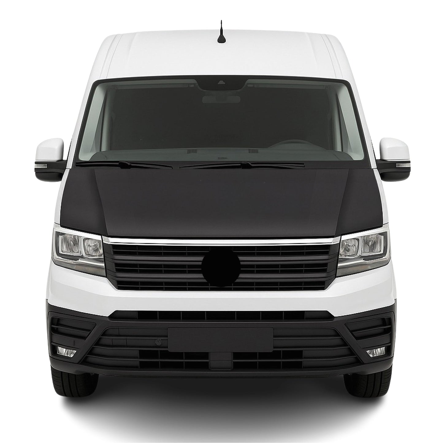 Protecție capotă anti-ciobituri pentru VW Crafter 2017-2025, culoare neagră, 1 buc.
