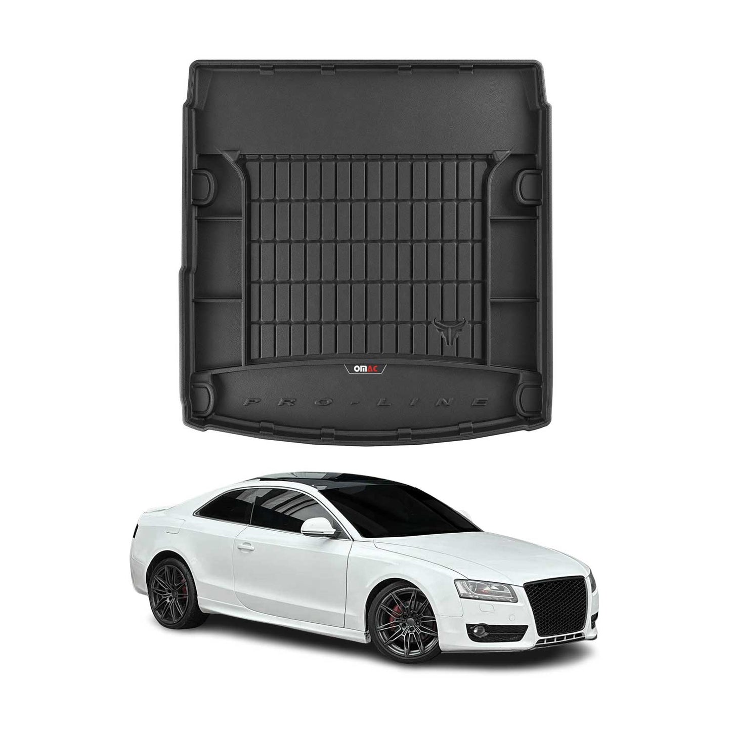 OMAC Gummi Kofferraumwanne für Audi A5 Coupe 8T3 2007-2016 TPE Laderaumwanne