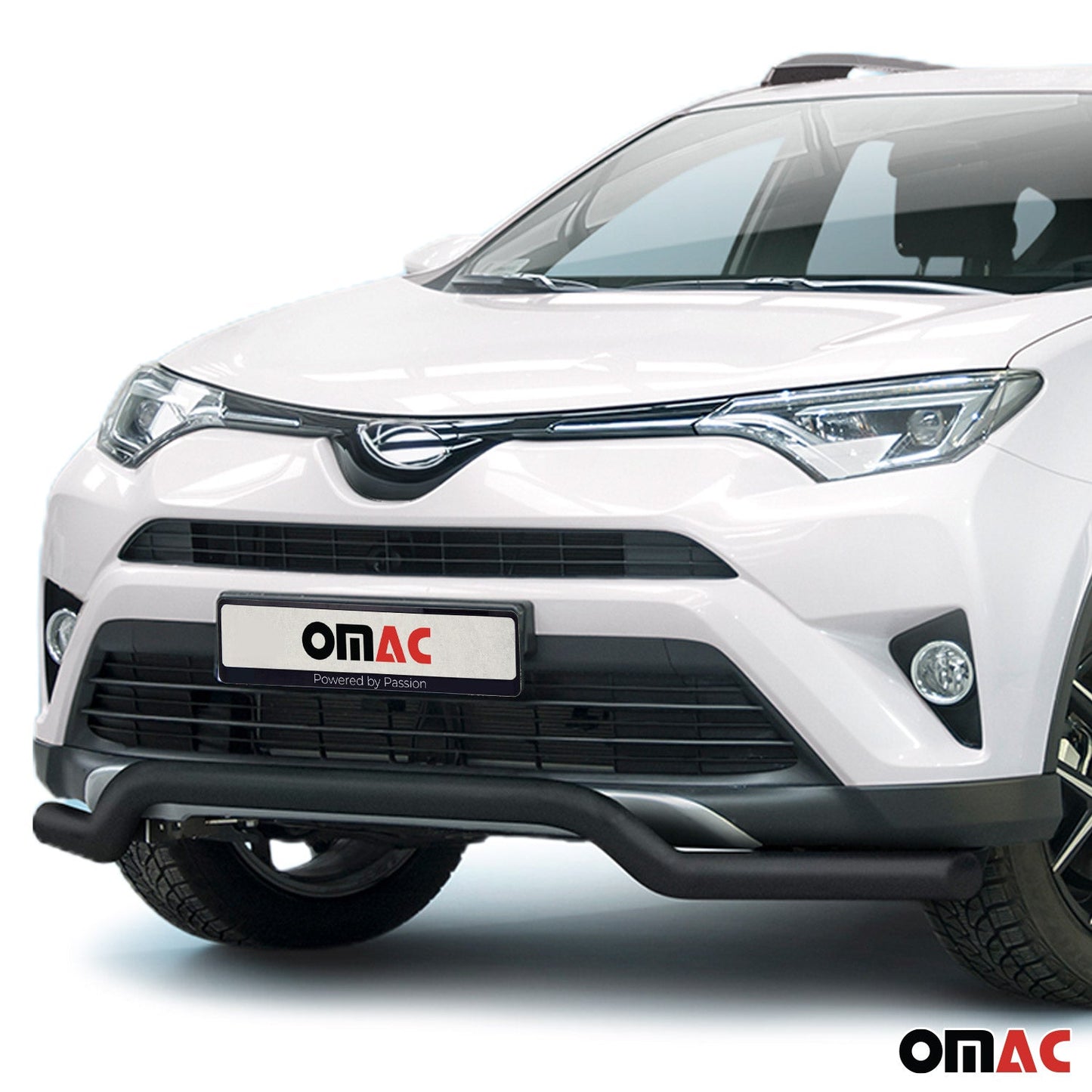 Bară de protecție față pentru Toyota RAV4 2016-2025, omologată ABE, oțel inoxidabil, neagră