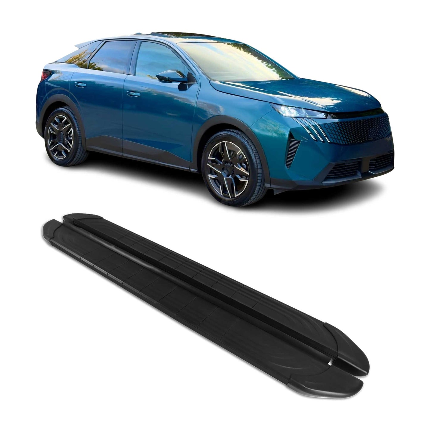 2024-2025 Peugeot 3008 III Trittbretter Seitenschweller Seitenbretter Aluminium Schwarz