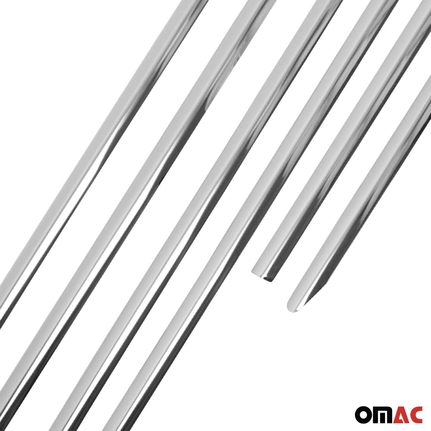 Benzi decorative pentru geamuri pentru VW Golf mk7 Variant 2013-2020, oțel inoxidabil cromat, 6 buc.