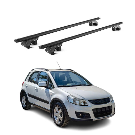 Dachträger Grundtäger für Suzuki SX4 EY-GY 2006-2014 5 tür 90kg Alu Schwarz ABE