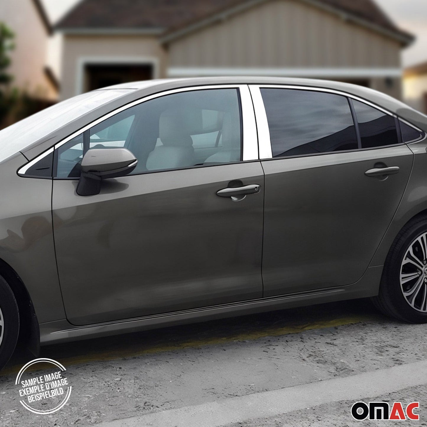 B-Säule Türsäulen Verkleidung für Toyota Corolla 2019-2025 Limo Edelstahl Silber