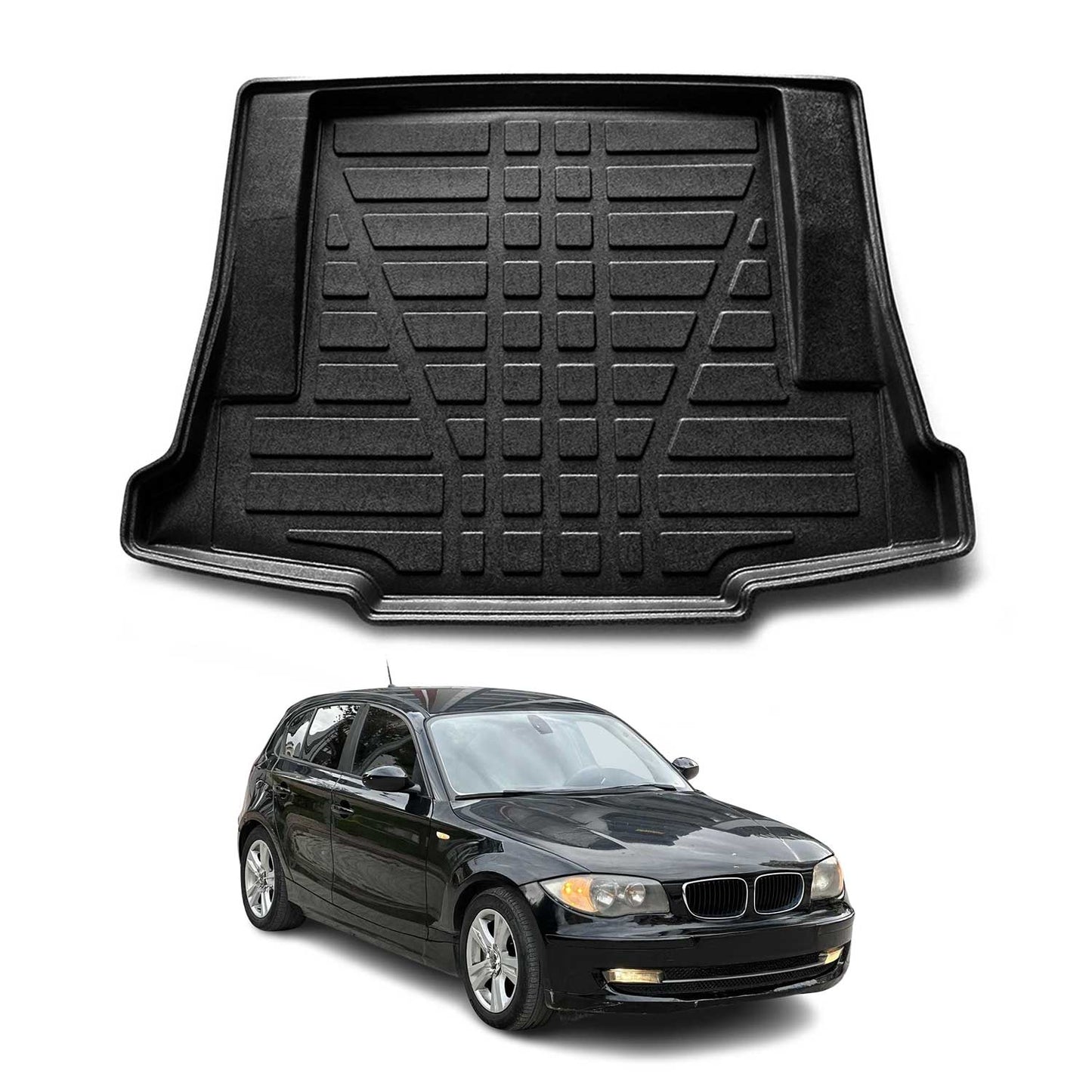 Kofferraumwanne Laderaumwanne für BMW 1er E87 2005-2011 Schrägheck Gummi TPE