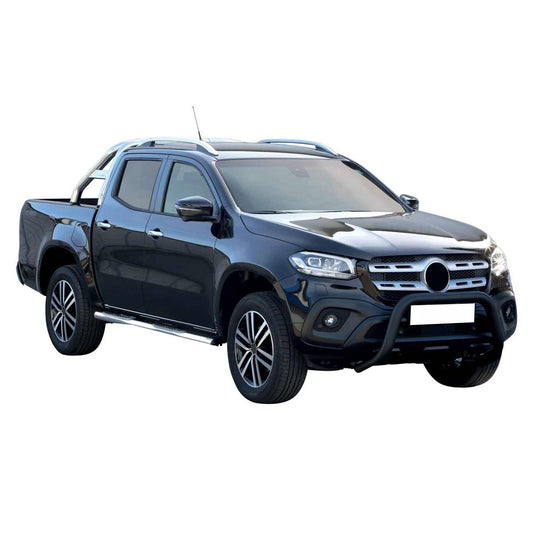 Bară de protecție/buton față pentru Mercedes X-Class 2017-2020, ø76mm, oțel, negru