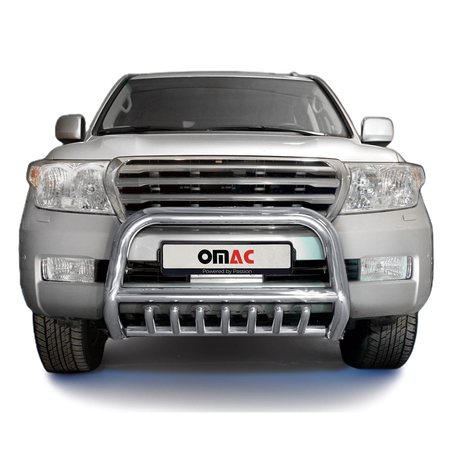 Bară de protecție față, bară de protecție față pentru Toyota Land Cruiser V8 2007-12, omologată ABE, oțel, argintiu