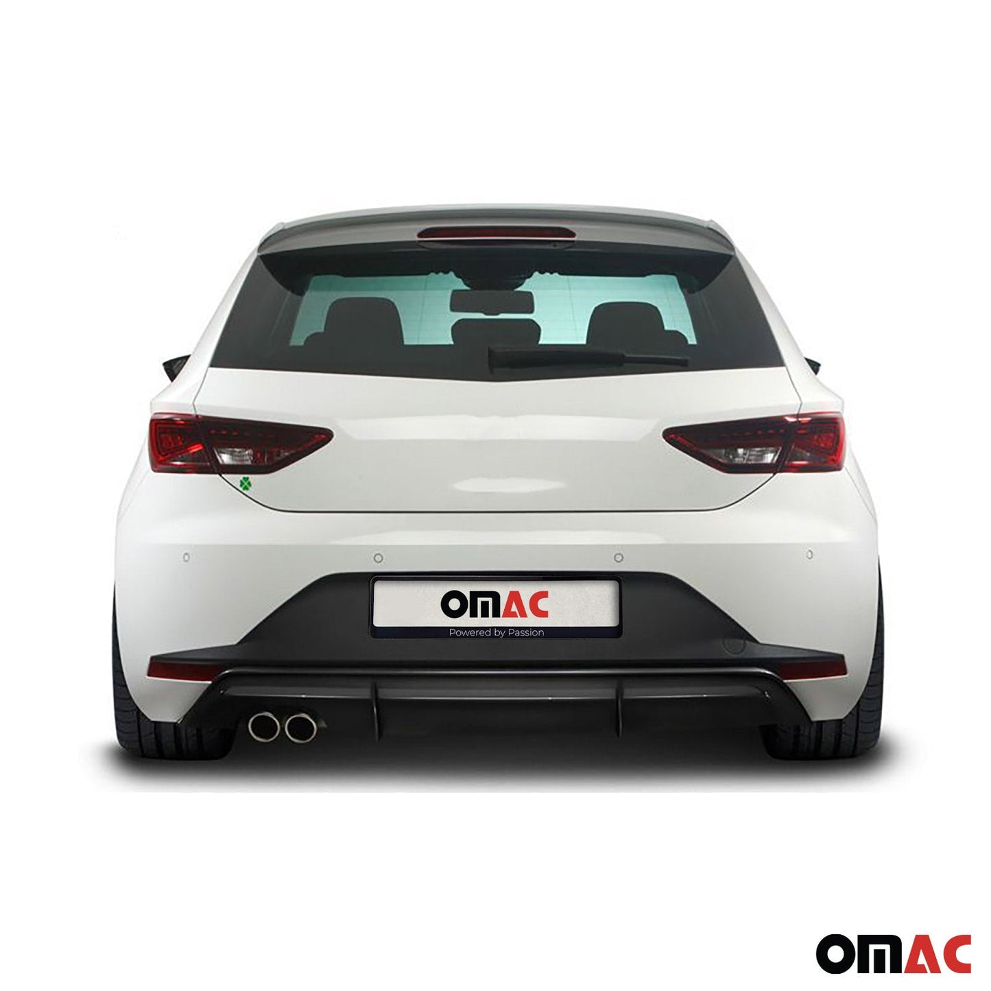 RDX Heckschürzenansatz Diffuser für Seat Leon 5F FR 5trg 2013-2017 Schwarz