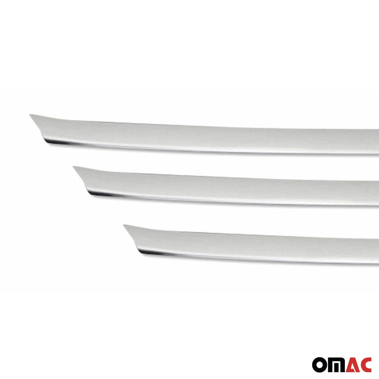 Grilă radiator Hyundai i40 2011-2014, oțel inoxidabil, cromat, 3 buc.