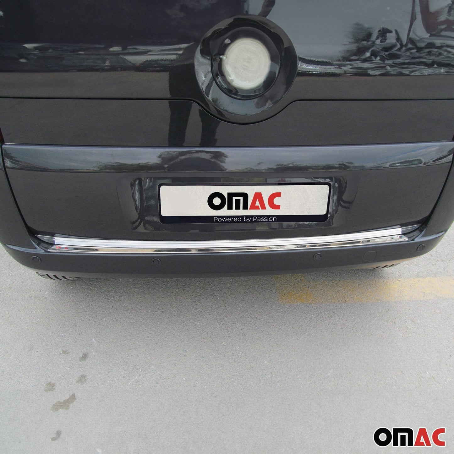 Bandă decorativă portbagaj, bandă decorativă spate pentru Fiat Fiorino Qubo 2007-2021, oțel inoxidabil cromat