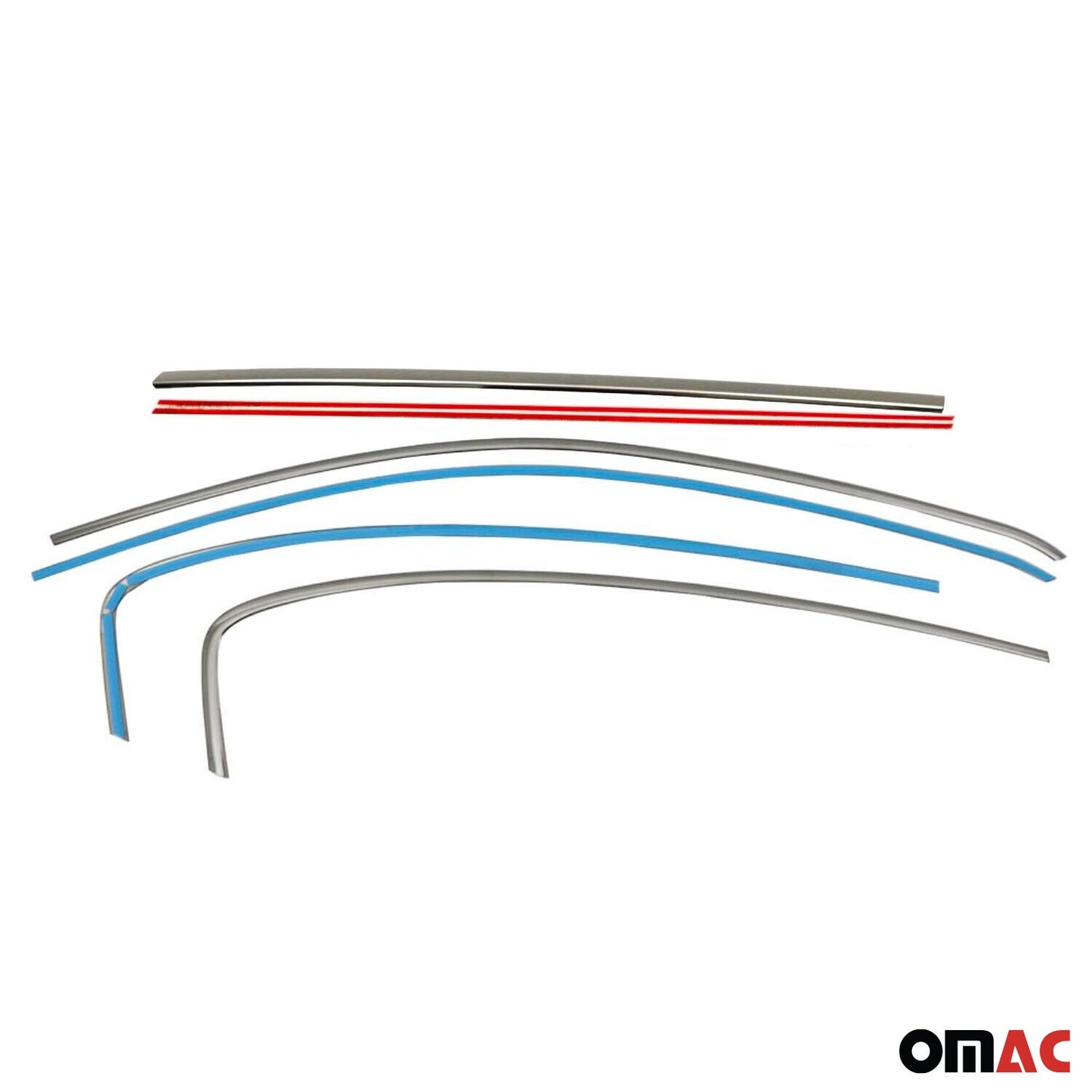 Fensterleisten Zierleisten für Fiat Tipo 2015-2025 Kombi Edelstahl Chrom 6tlg