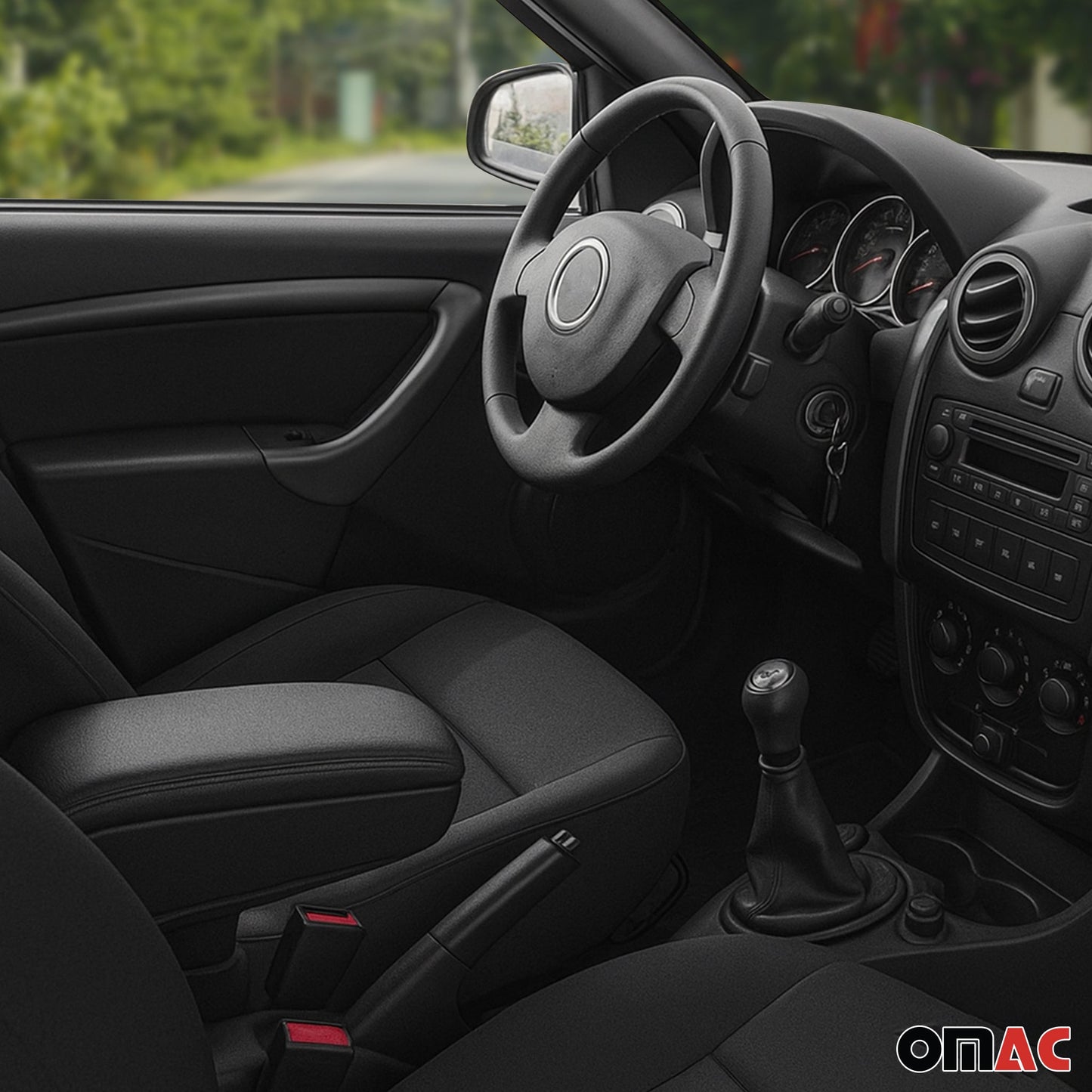 Mittelarmlehne Armlehne für Renault Megane 2008-2015 PU-Leder ABS Schwarz