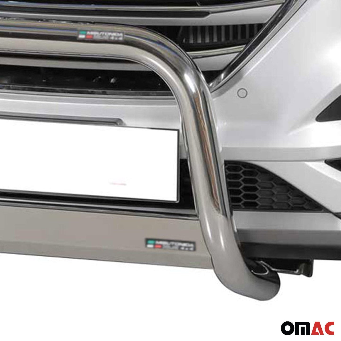 Bară de protecție/buton față pentru Hyundai Tucson 2015-2018, ø63mm, oțel, argintiu