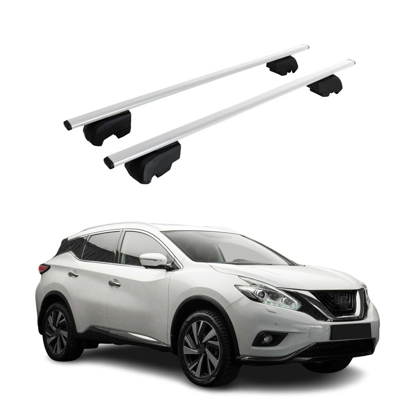 Dachträger Gepäckträger für Nissan Murano 2014-2023 Grundträger ABE Silber