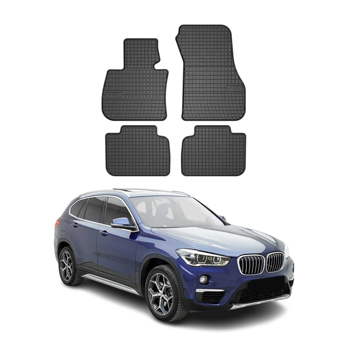 2015-2022 BMW X1 F48 Fußmatten TPE Schwarz 4 tlg