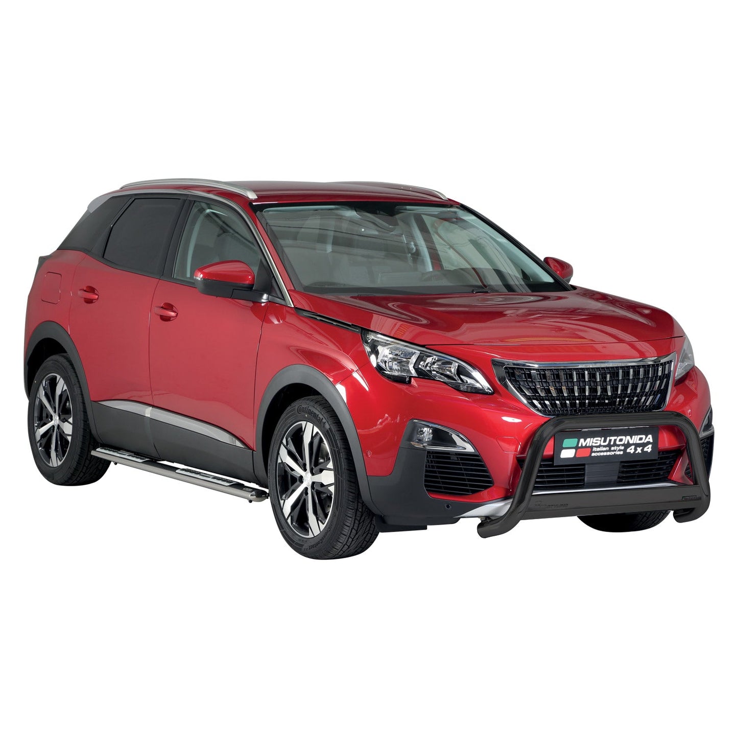 Bară de protecție/buton față pentru Peugeot 3008 2018-2021 ø63mm oțel negru