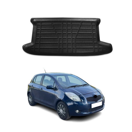 Protecție portbagaj/căptușeală bagaje pentru Toyota Yaris 2005-2010 hatchback 5 uși, cauciuc