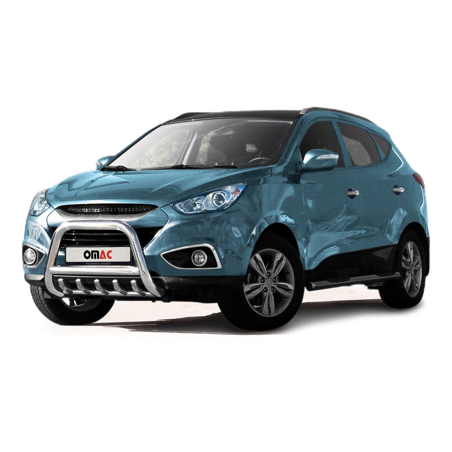 Bară de protecție față din oțel inoxidabil pentru Hyundai ix35 2010-2015 ABE Silver Protection