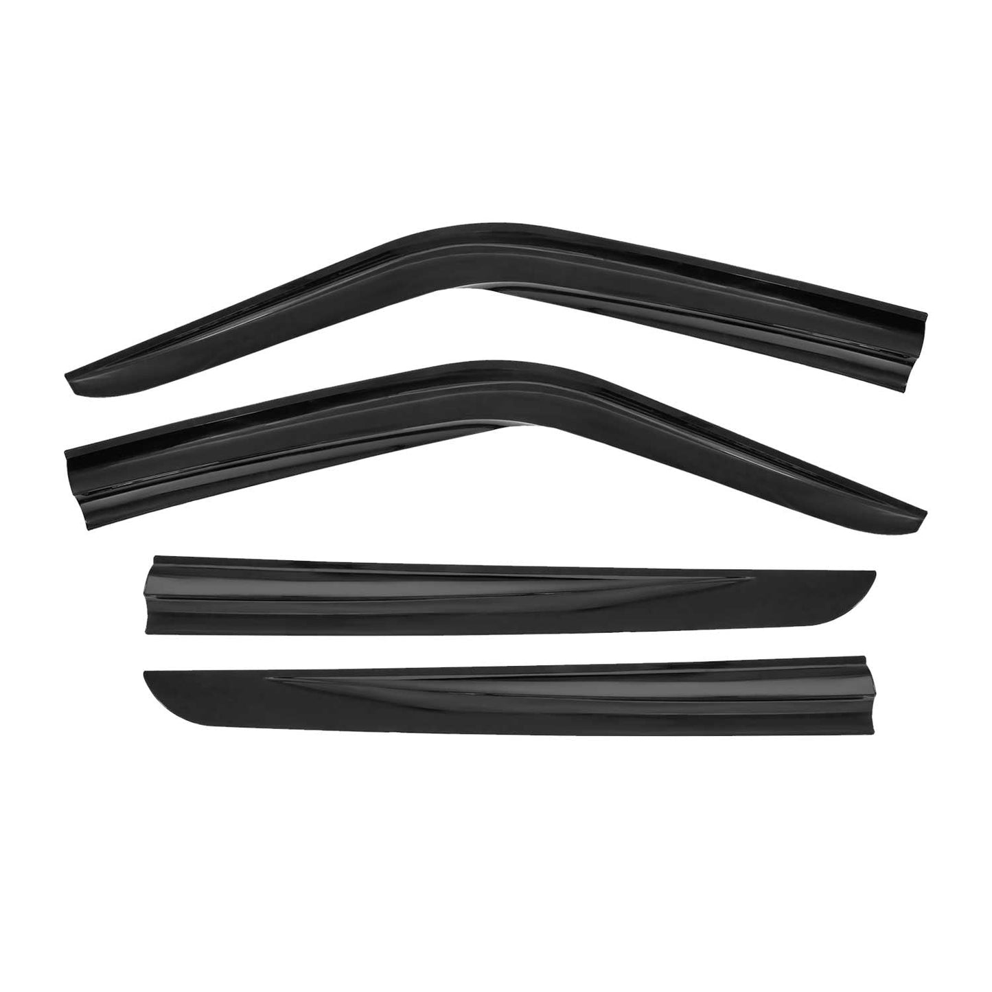 4x Deflectoare de vânt, deflectoare de ploaie pentru Fiat Doblo 2010-2024, acrilice, închise la culoare