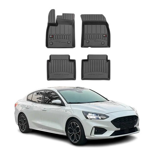 2019-2025 Ford Focus mk4 Fußmatten TPE Schwarz 4 tlg