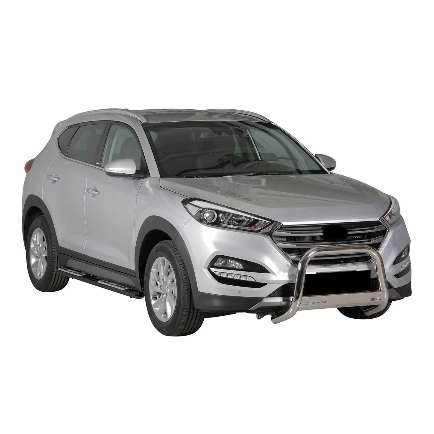 Edelstahl Seitenschweller Schwellerrohre für Hyundai Tucson 2015-2018 Schwarz