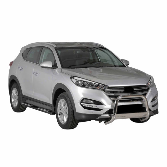 Edelstahl Seitenschweller Schwellerrohre für Hyundai Tucson 2015-2018 Schwarz