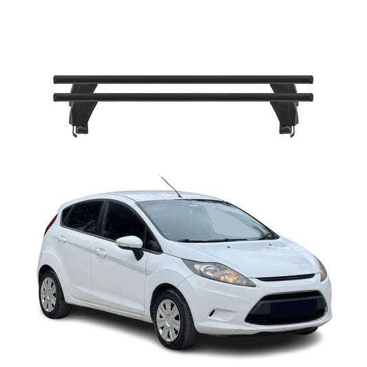 Menabo Dachträger Grundtäger für Ford Fiesta 2008-2013 50kg Alu Schwarz 2 tlg