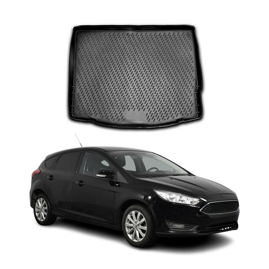 Covoraș portbagaj/tapițerie portbagaj pentru Ford Focus mk3 2011-2018 cu cinci uși, cauciuc TPE