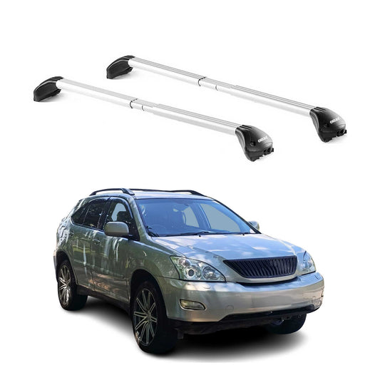 Dachträger Grundtäger für Lexus RX 2003-2015 5 tür 100kg Alu Silber 2 tlg ABE