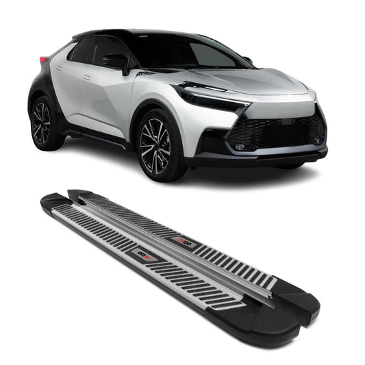 Trittbretter Seitenbretter Seitenschweller für Toyota C-HR AX20 2023-2025 Alu