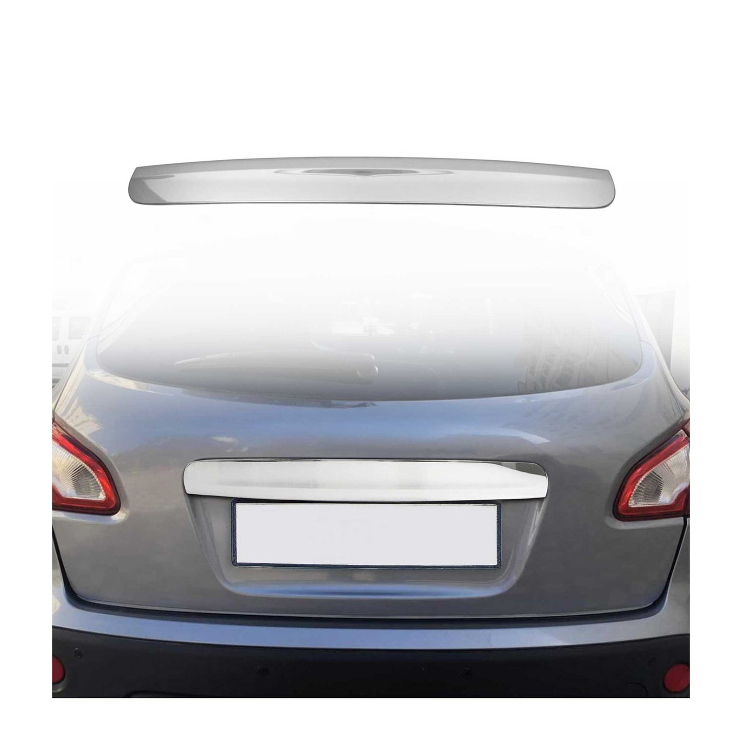 Kofferraumleiste Heckleiste für Nissan Qashqai +2 2008-2014 Edelstahl Chrom