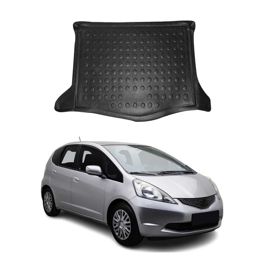 Kofferraumwanne Laderaumwanne für Honda Jazz 2009-2014 Gummi TPE Schwarz